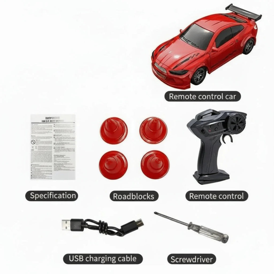 1:64 Scale RC Drift Car – Compact Remote-Control Racing Vehicle