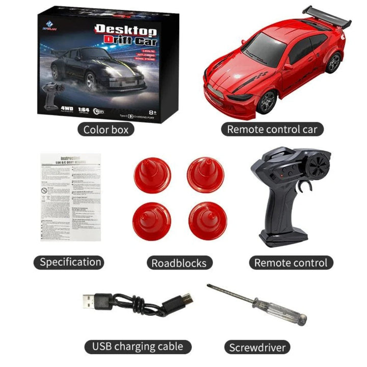 1:64 Scale RC Drift Car – Compact Remote-Control Racing Vehicle