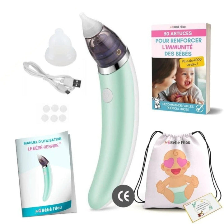 Electric Baby Nasal Aspirator - Gentle Nose Cleaning Device