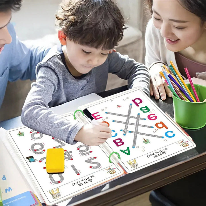 Eco-Friendly Reusable Notebook: Erasable Workbook for Writing Practice