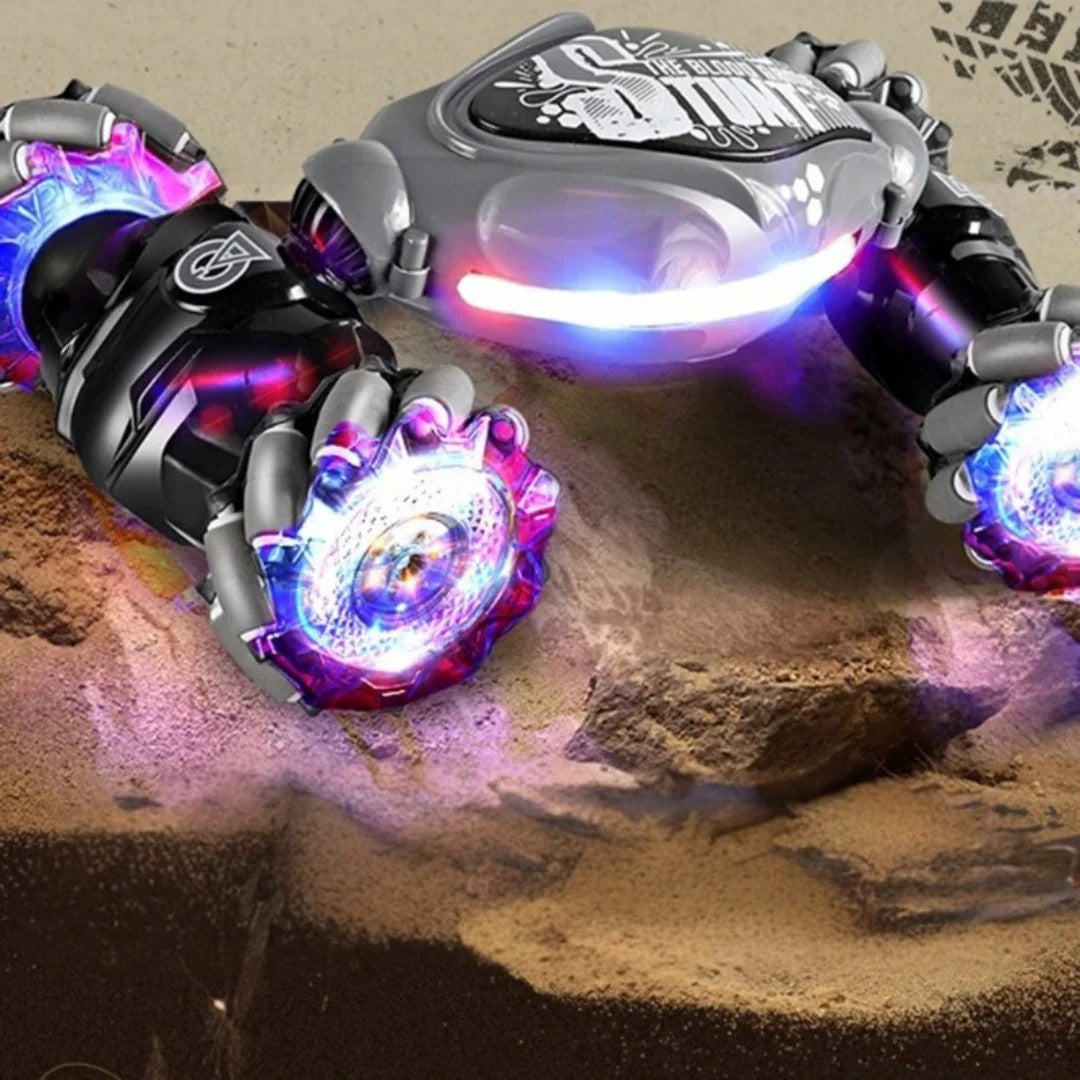 Gesture-Controlled Stunt Car with 360° Spins and 4WD Capability