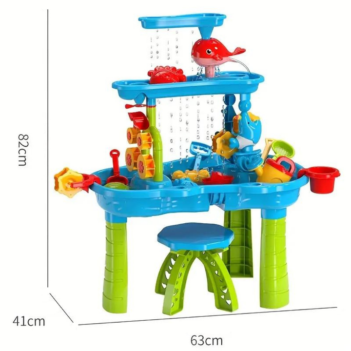 3-Tier Sand and Water Play Table for Kids