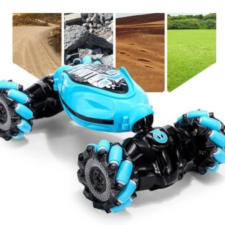 Gesture-Controlled Stunt Car with 360° Spins and 4WD Capability