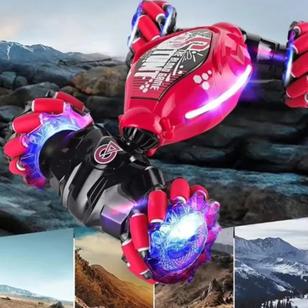 Gesture-Controlled Stunt Car with 360° Spins and 4WD Capability