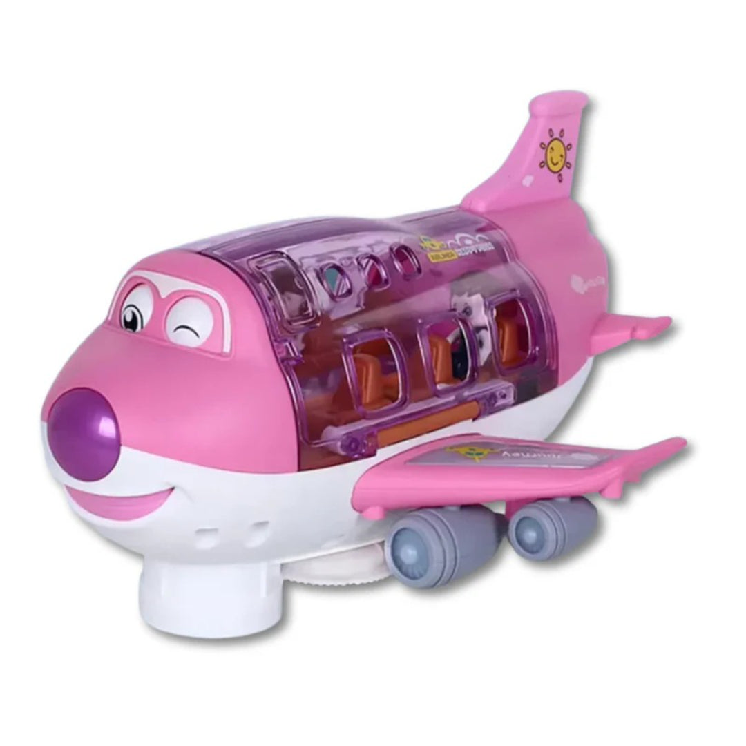LED Action Airplane Toy with Light and Sound Effects