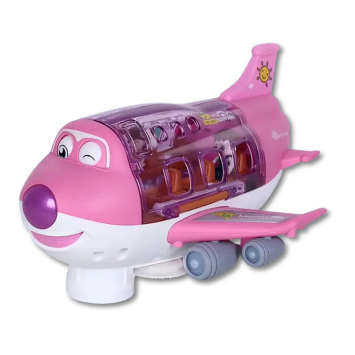 LED Action Airplane Toy with Light and Sound Effects