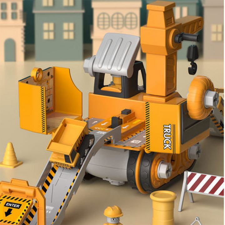 Kids' Construction Toy Set – Truck and Excavator