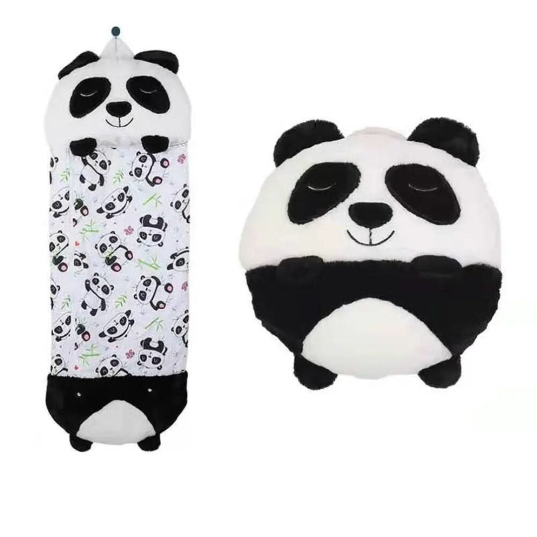 2-in-1 Plush Children's Sleeping Bag with Cuddly Toy