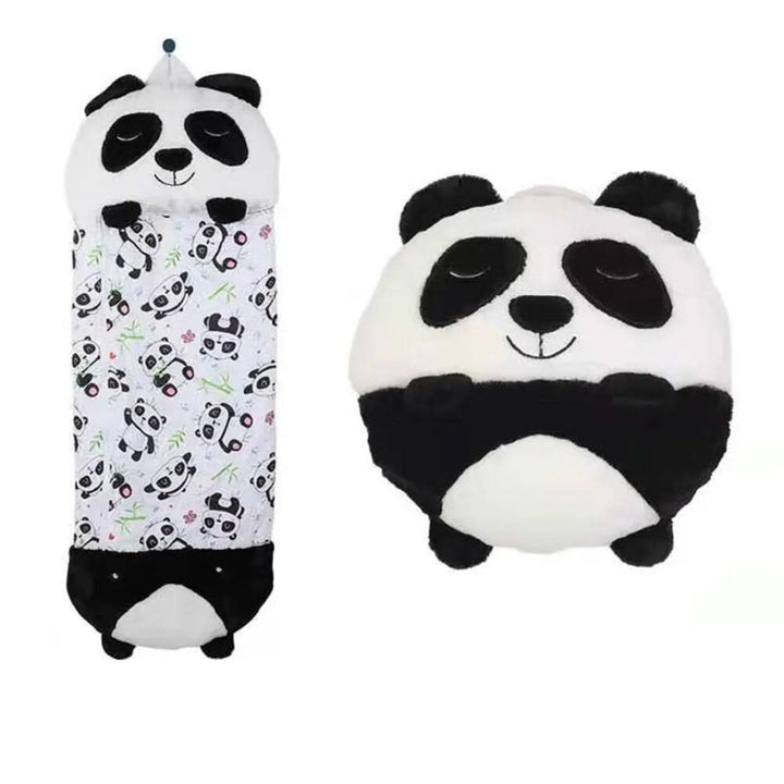2-in-1 Plush Children's Sleeping Bag with Cuddly Toy