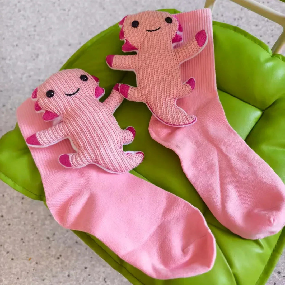 Cozy 3D Animal-Inspired Home Socks with Non-Slip Sole