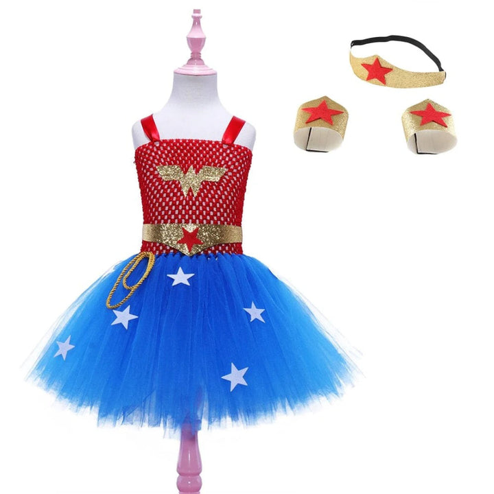 Girls' Superhero Costume with Accessory Set
