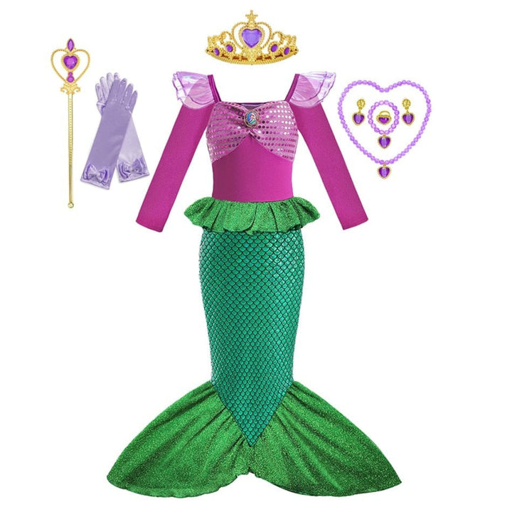 Infant and Child Mermaid Costume Set