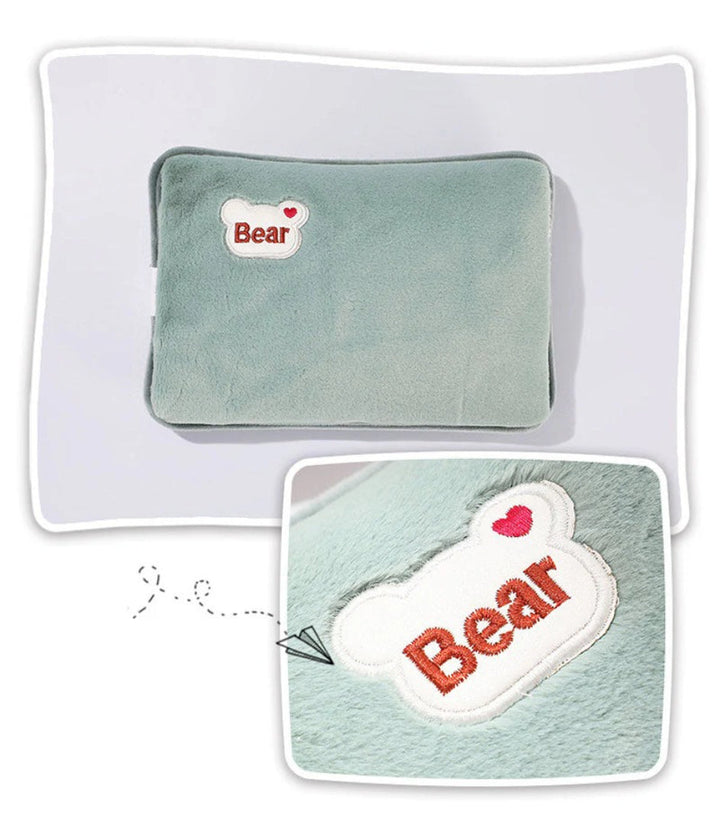 Plush Battery-Operated Heating Pad - Quick Heating and User-Friendly