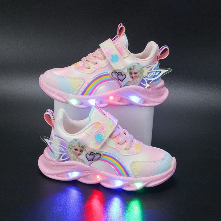 LED Light-Up Princess Sneakers for Kids