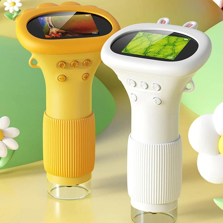 Portable Kids' Digital Microscope with Built-in Display