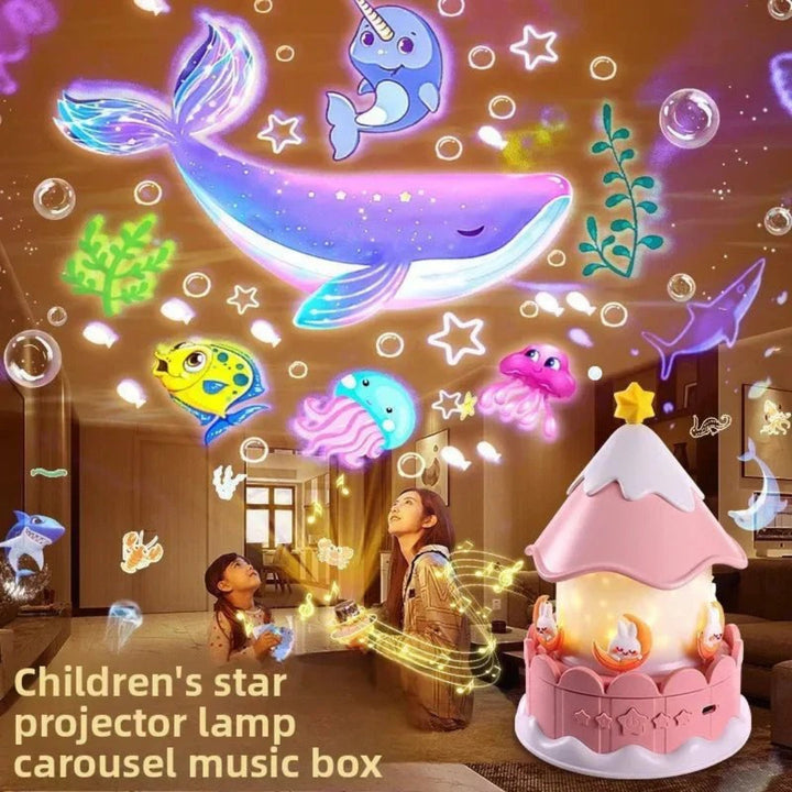 Musical Star Projector Night Light with 12 Unique Themes