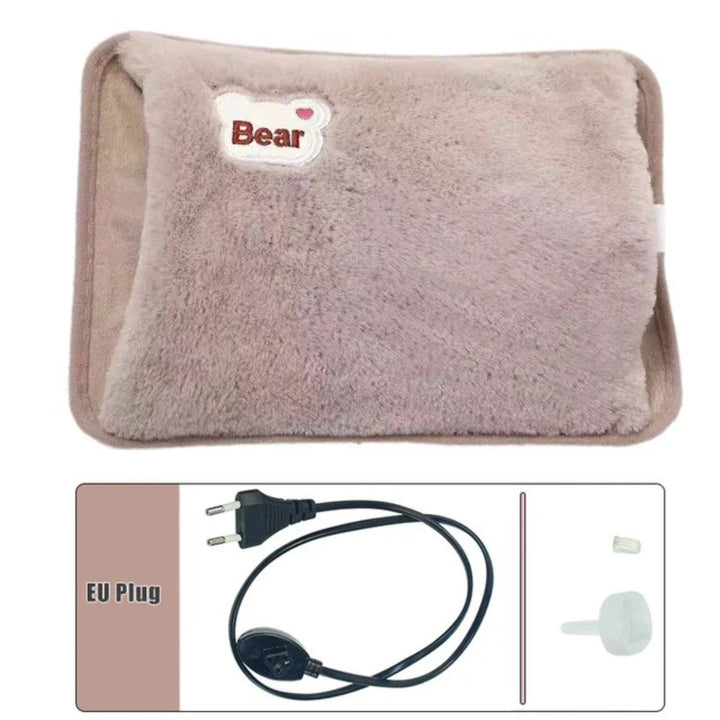 Plush Battery-Operated Heating Pad - Quick Heating and User-Friendly