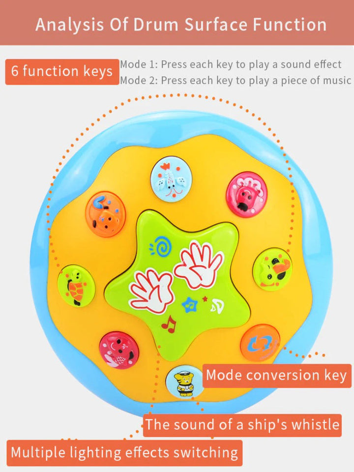 Ocean-Themed Montessori Tummy Time Projector with Music
