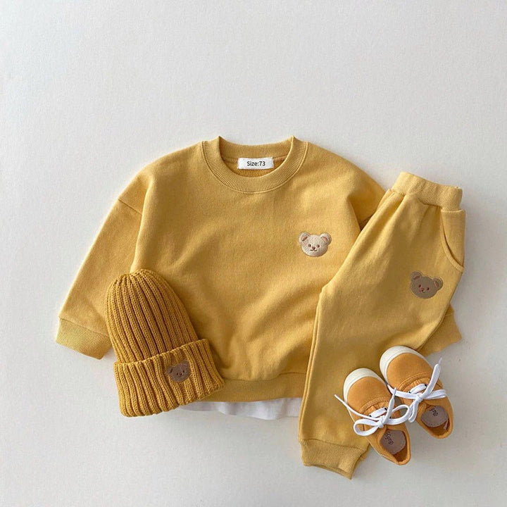 Infant Jogging Outfit: Sweatshirt, Pants, and Hat