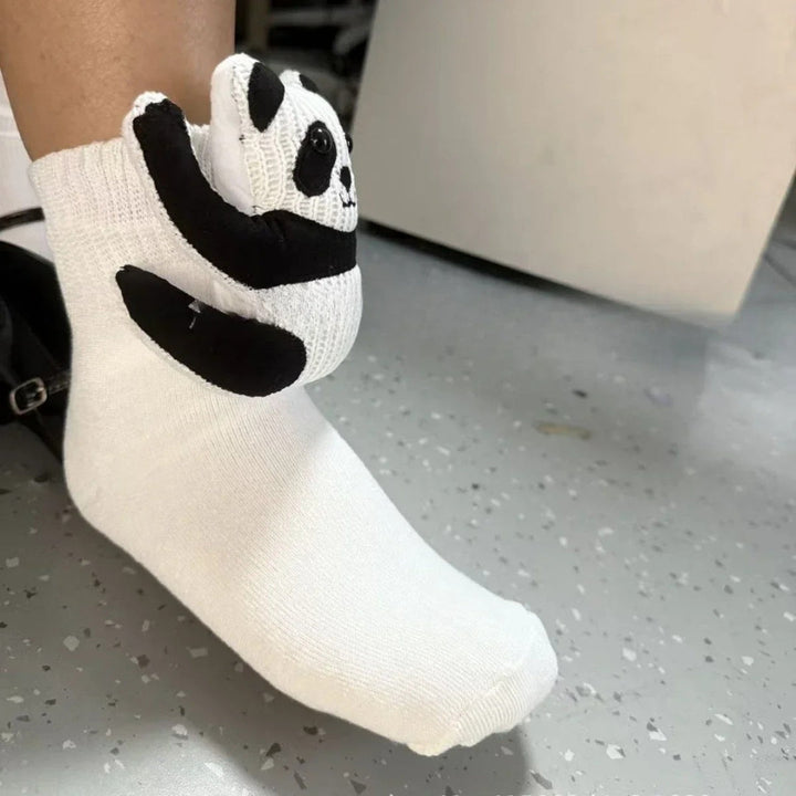 Cozy 3D Animal-Inspired Home Socks with Non-Slip Sole