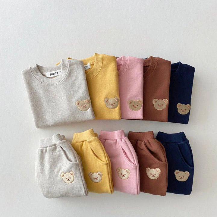 Infant Jogging Outfit: Sweatshirt, Pants, and Hat