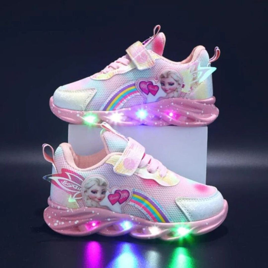 LED Light-Up Princess Sneakers for Kids