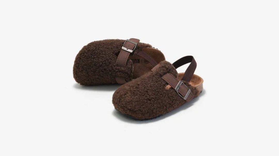 Unisex Kids' Wool Slip-On Moccasins