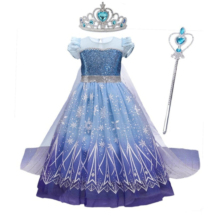 Princess Costume for Kids - Carnival Outfit for Ages 4 to 10