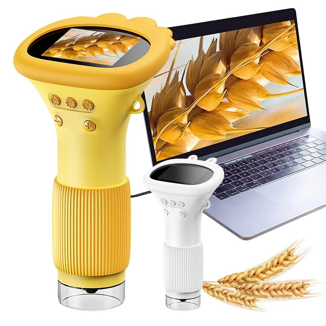 Portable Kids' Digital Microscope with Built-in Display