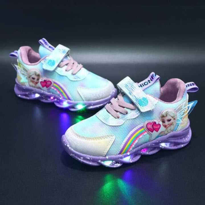 LED Light-Up Princess Sneakers for Kids