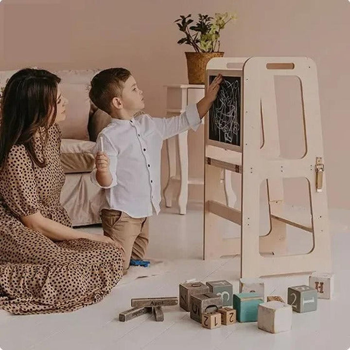 4-in-1 Educational Climbing Tower for Toddlers – Fun and Learning Combined