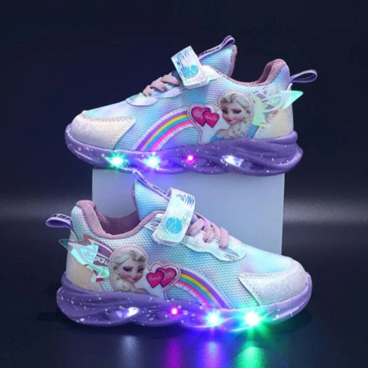 LED Light-Up Princess Sneakers for Kids