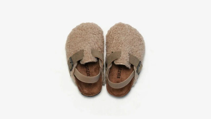 Unisex Kids' Wool Slip-On Moccasins