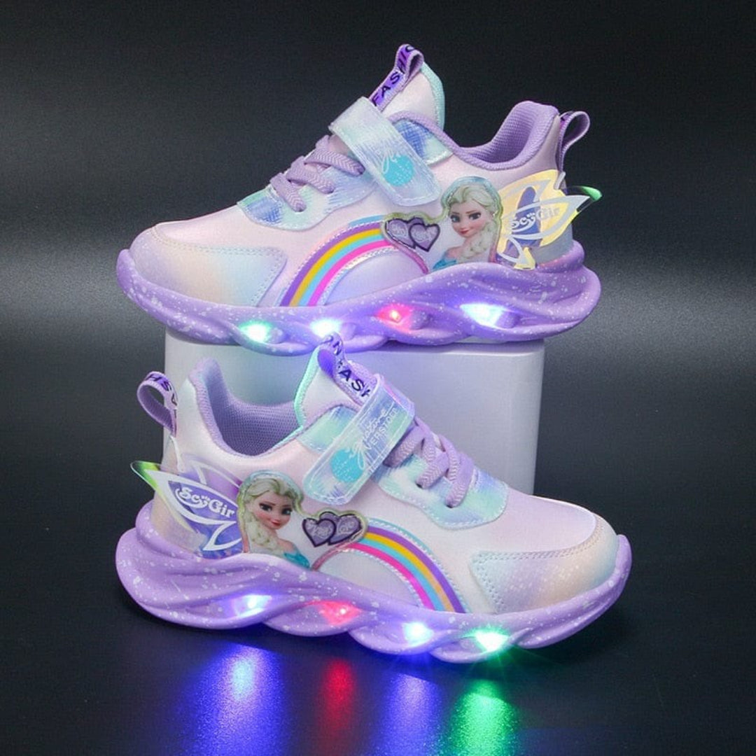 LED Light-Up Princess Sneakers for Kids