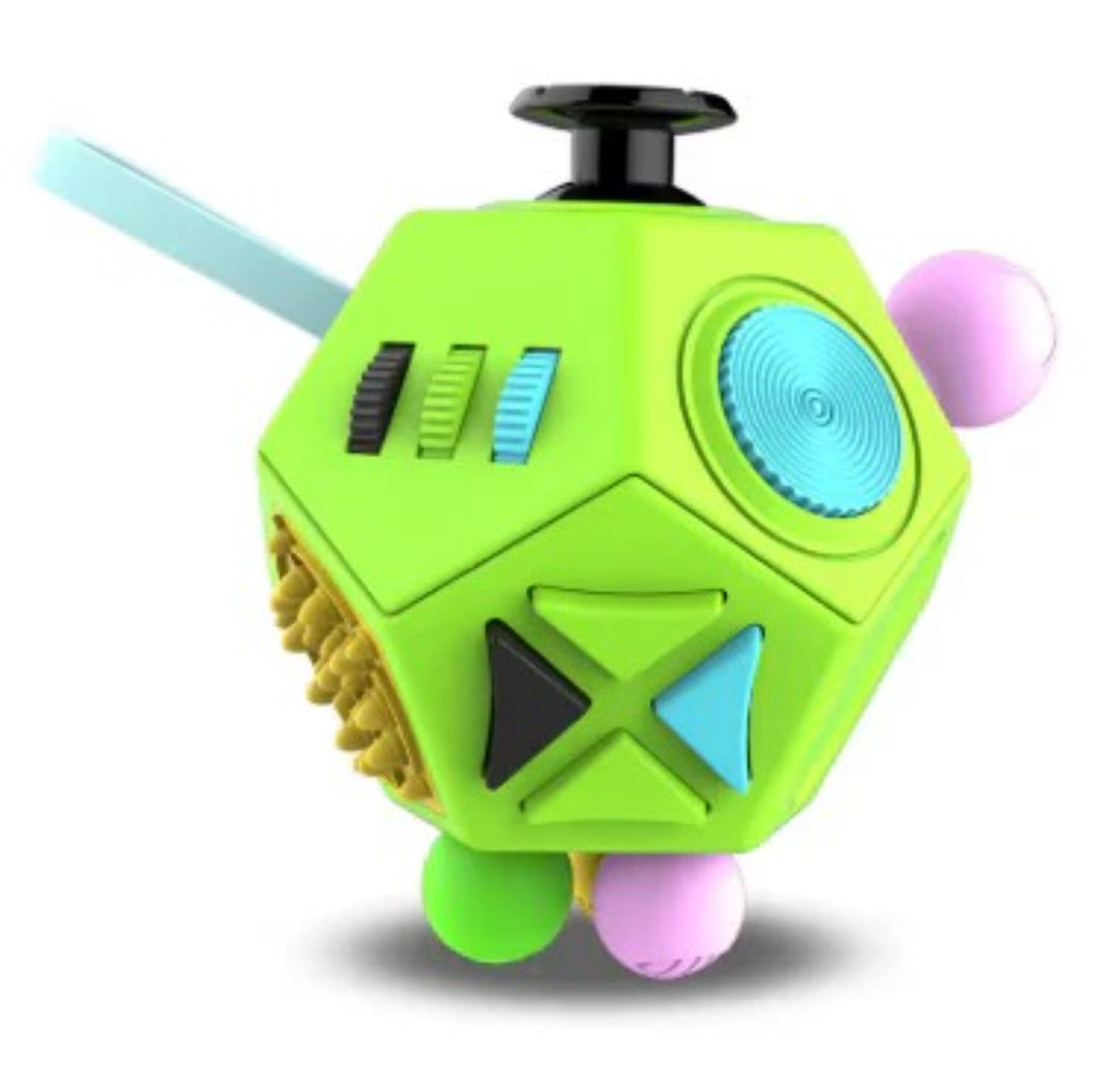 12-in-1 Fidget Sensory Cube - Stress Relief Toy