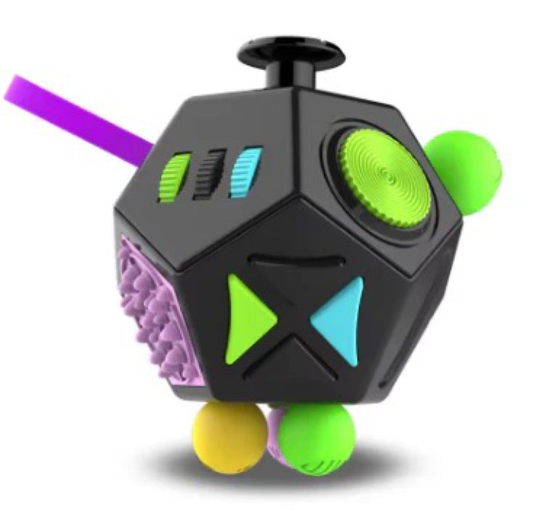 12-in-1 Fidget Sensory Cube - Stress Relief Toy