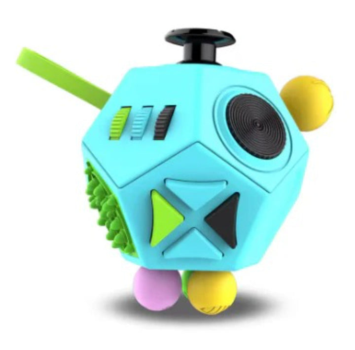 12-in-1 Fidget Sensory Cube - Stress Relief Toy