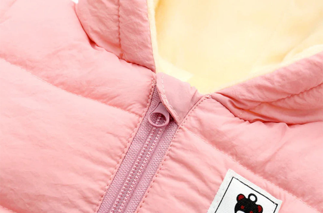 Fleece-Lined Infant Ski Suit with Matching Hat