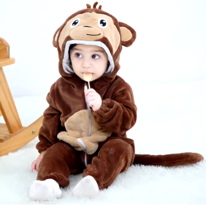Cozy Flannel Baby Romper - Soft Outfit for Easy Changes