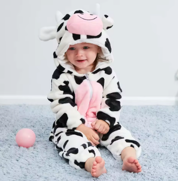 Cozy Flannel Baby Romper - Soft Outfit for Easy Changes