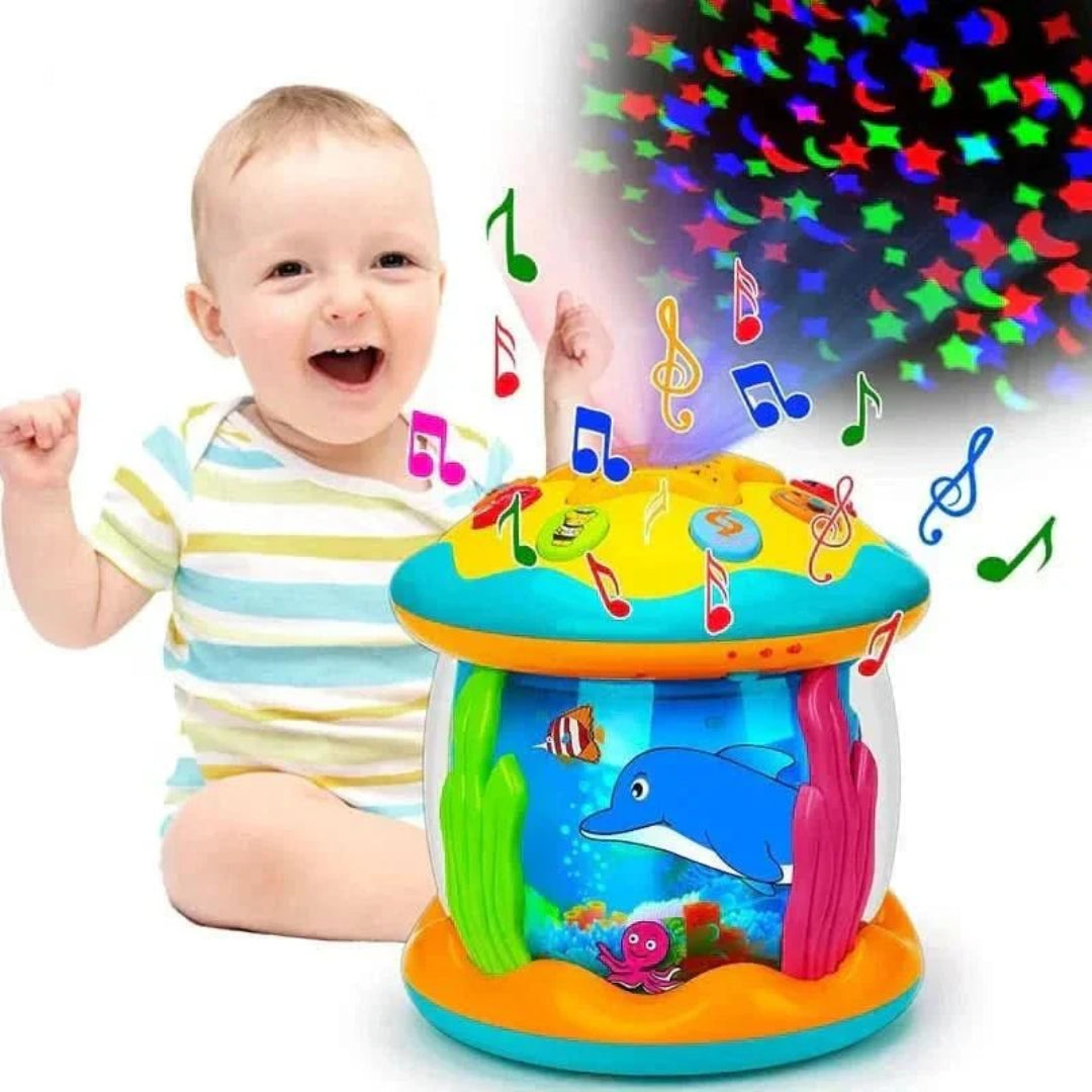 Light and Sound Musical Drum Toy for Infants