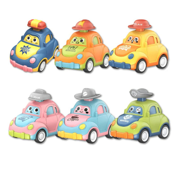 Collection of Autonomous Cars with Automatic Bump-and-Go Functionality
