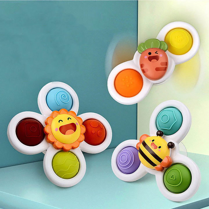 Spinning Suction Cup Toy – Engaging Sensory Play for Babies