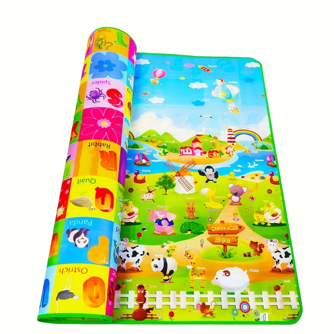 Double-Sided Non-Slip Foam Play Mat for Infants - 180x120 cm