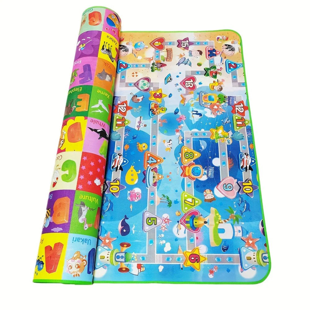 Double-Sided Non-Slip Foam Play Mat for Infants - 180x120 cm