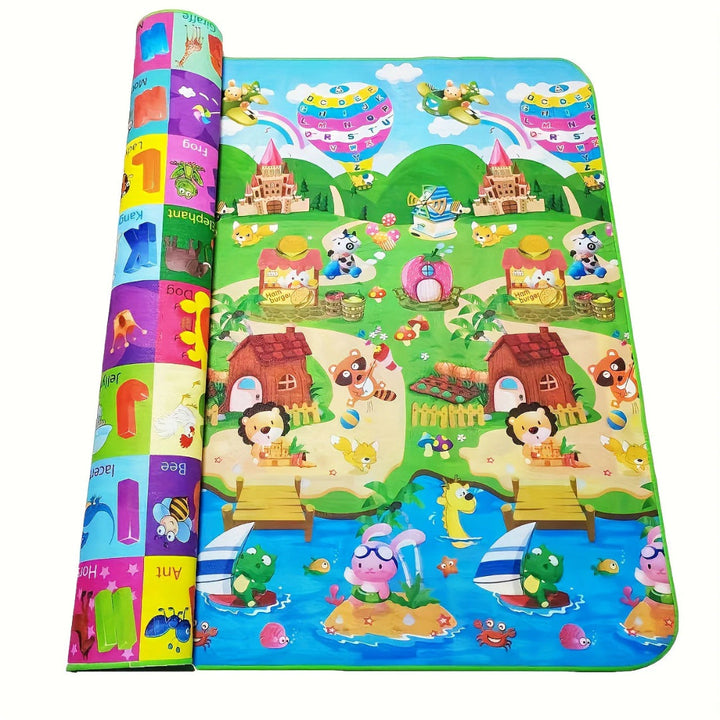Double-Sided Non-Slip Foam Play Mat for Infants - 180x120 cm