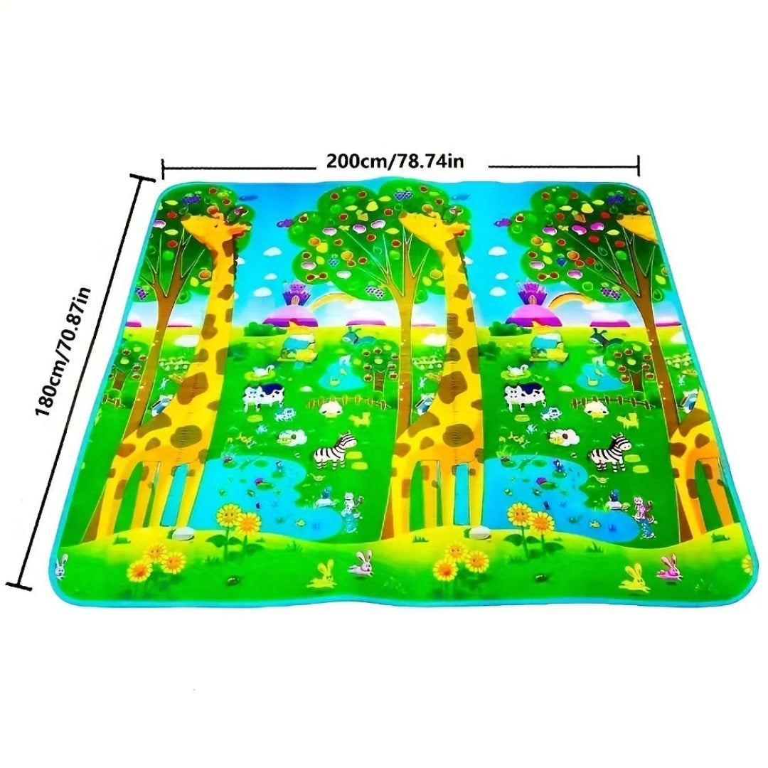 Double-Sided Non-Slip Foam Play Mat for Infants - 180x120 cm