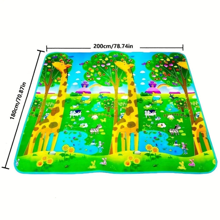 Double-Sided Non-Slip Foam Play Mat for Infants - 180x120 cm