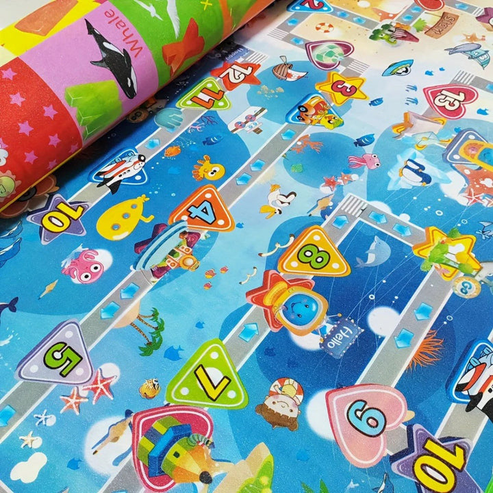 Double-Sided Non-Slip Foam Play Mat for Infants - 180x120 cm