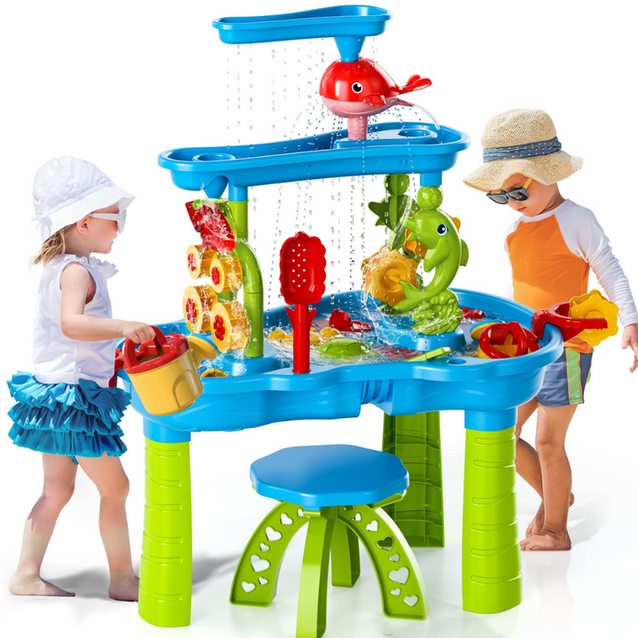 3-Tier Sand and Water Play Table for Kids